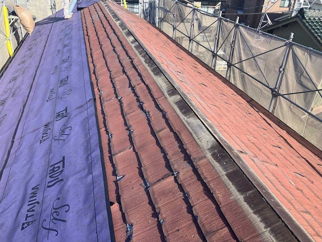 防水シート施工